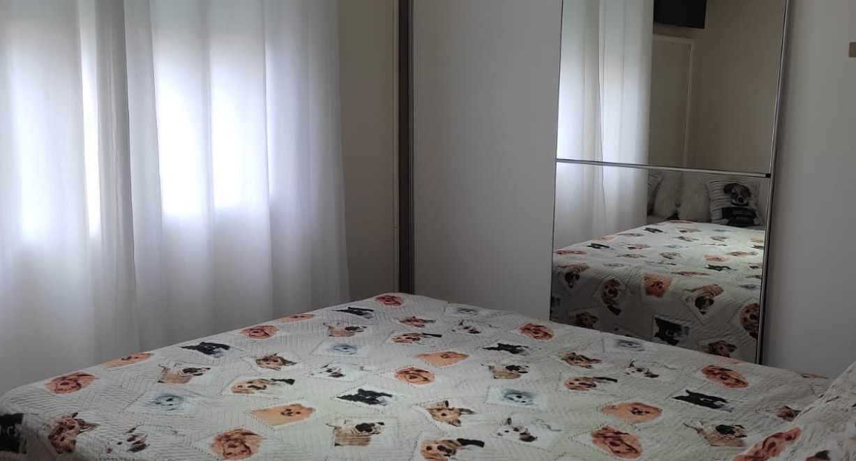 Apartamento mobiliado no Residencial Santa Cruz - Av Santa Cruz