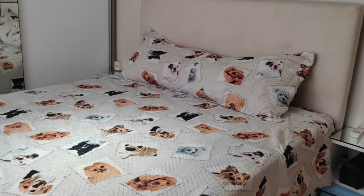 Apartamento mobiliado no Residencial Santa Cruz - Av Santa Cruz